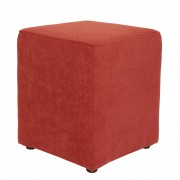 Taburet Cube stofa - rosu cranberry K14
